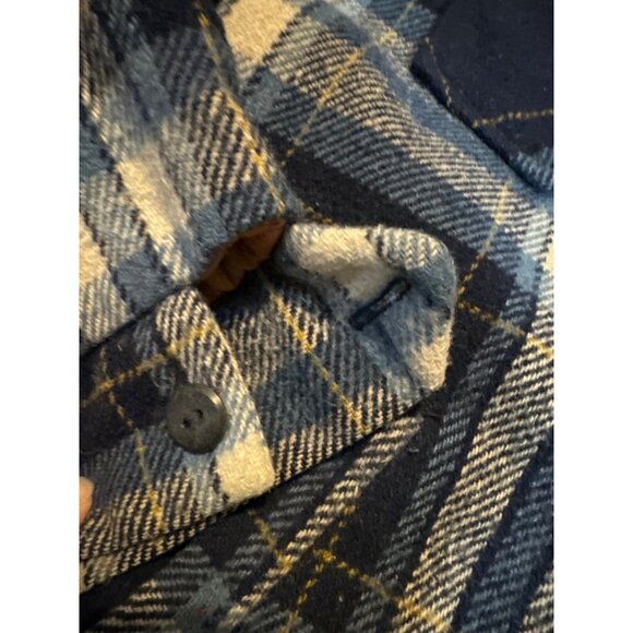 Vintage Sears The Mens Store Blue Plaid Wool Blend Jacket Size 40 Tall Lined - Picture 3 of 9